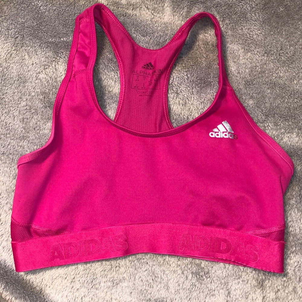 Pink adidas bra women’s small